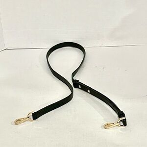 Michael Kors Black Leather Strap with Gold Clasps EUC